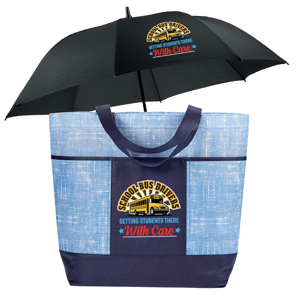 School Bus Drivers: Getting Students There With Care Malibu Non-Woven Tote Bag & 60