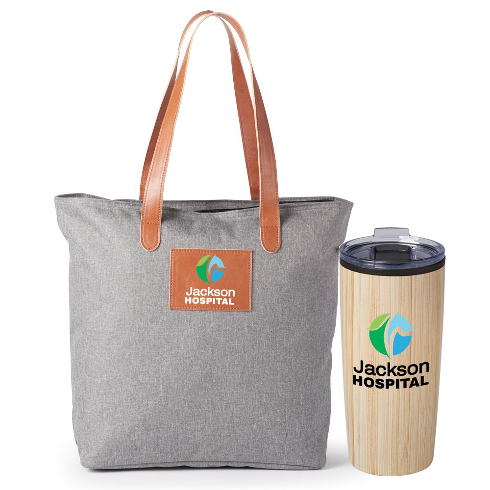 Rio Tote Bag & Bamboo-Style Teton Tumbler 20-Oz. Gift Set - Personalization Available