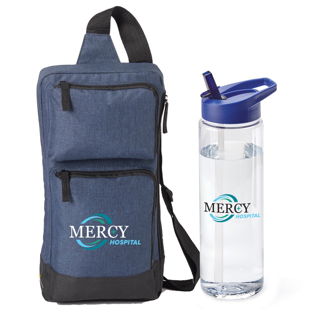 Modesto Sling Bag & Solara Water Bottle Gift Set - Personalization Available