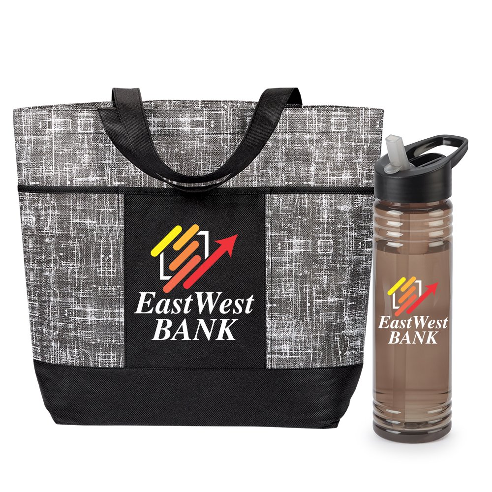 Tote & Water Bottle Gift Set - Personalization Available
