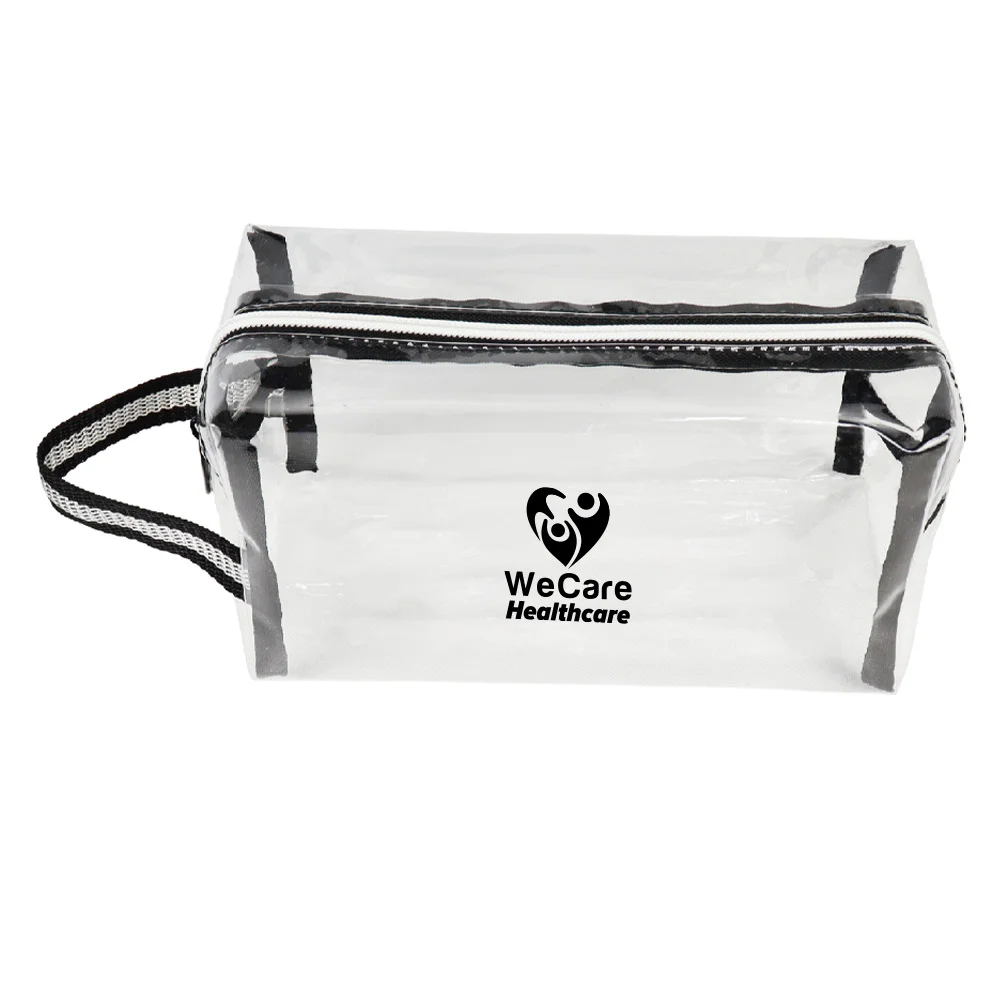 clear travel toiletry bags Auseibeely Bag for Women Men, Portable Large Makeup Bag, Waterproof & Draining Transparent Cosmetic Bag, Carry On Airport Airline Compliant Bag : Beauty & Personal Care and also lays flat Clear Free Travel Toiletry Bag