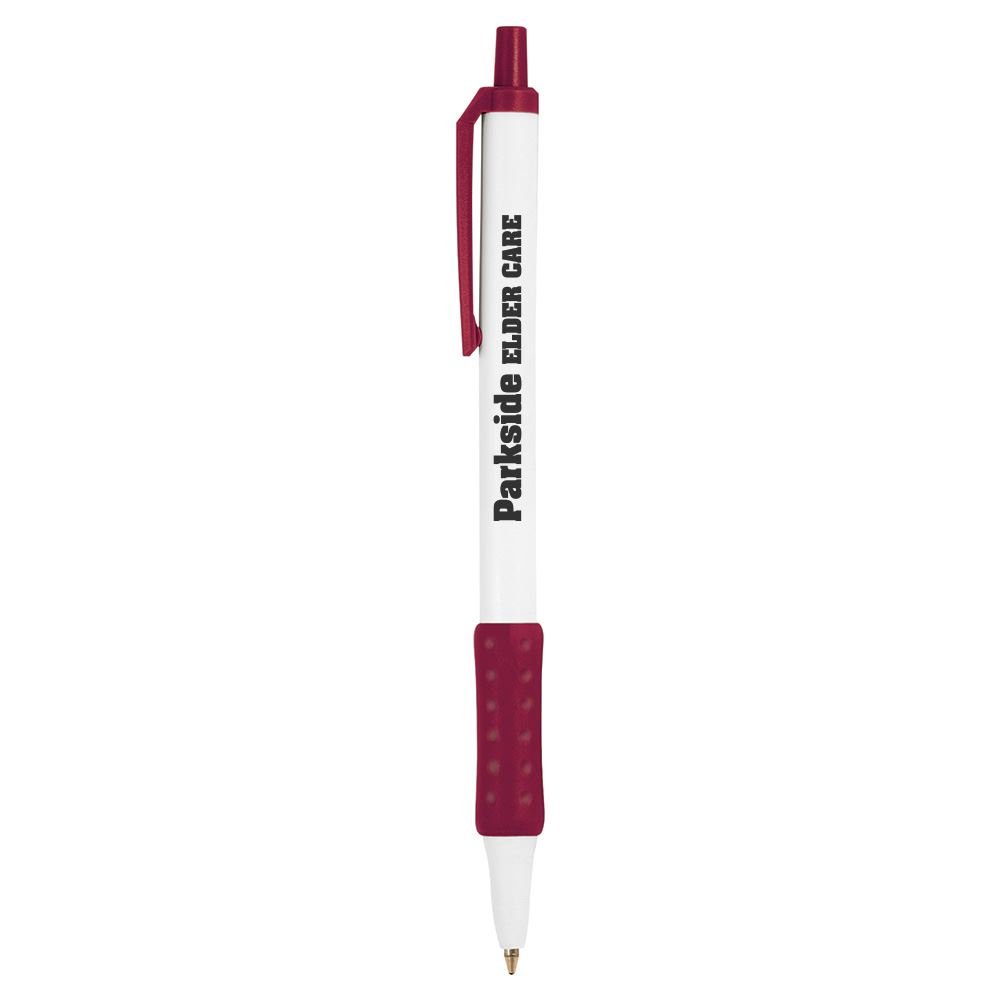 BIC&reg; Clic Stic&reg; With Color Rubber Grip Pen - Personalization Available