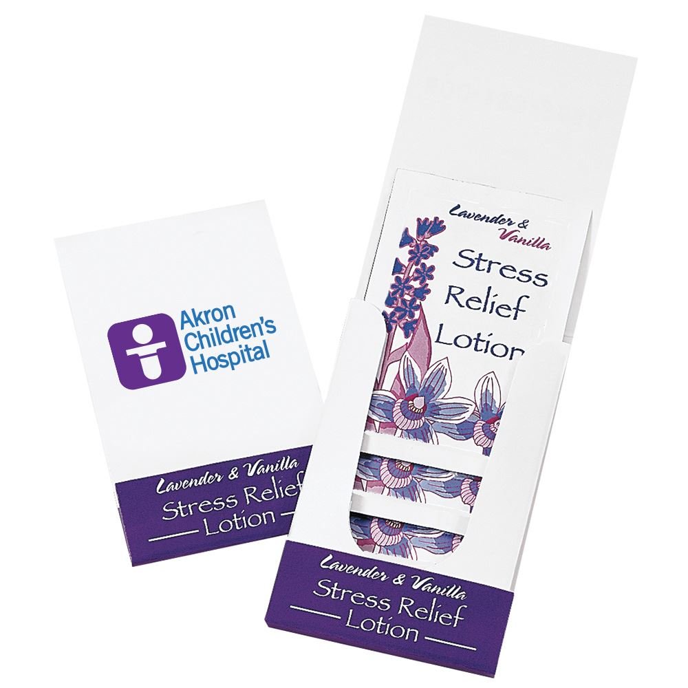 Lavender & Vanilla Stress Relief Lotion Pocket Pack - Personalization Available