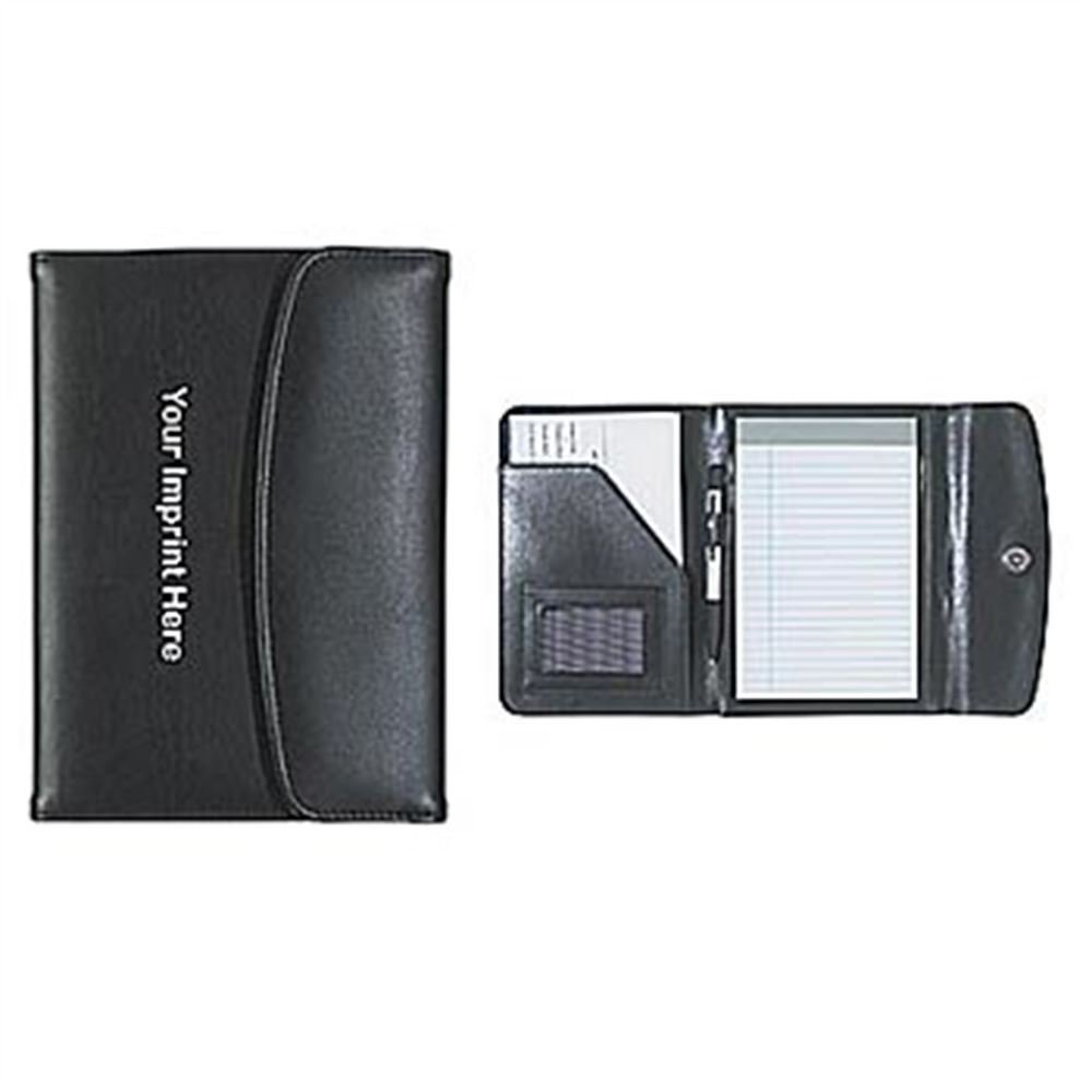 Simulated Leather Portfolio With Writing Pad & Elastic Pen Loop - Personalization Available