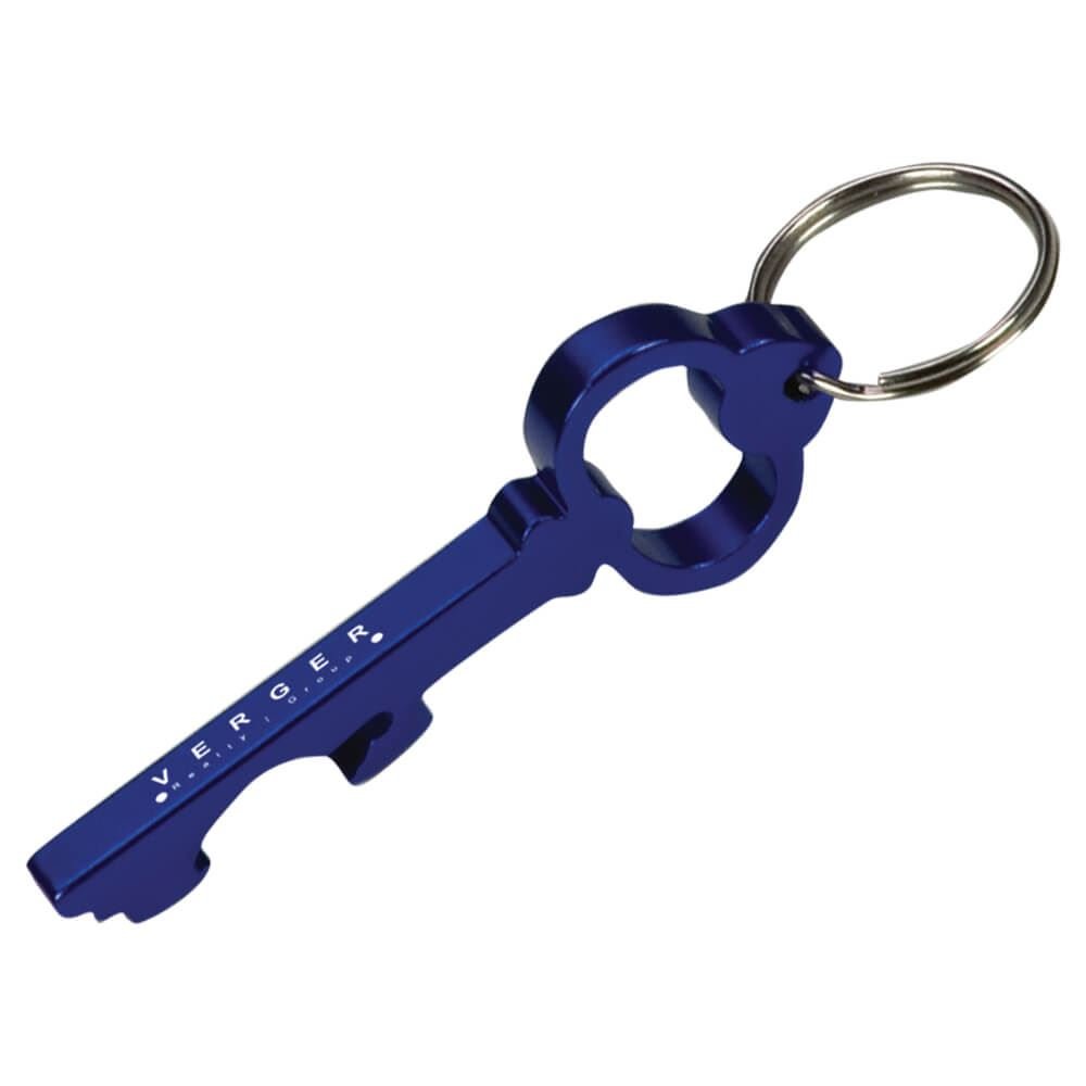 Key-Shaped Bottle Opener Key Ring - Personalization Available