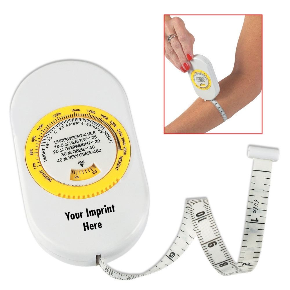 Oval-Shaped Tape Measure With BMI Scale - Personalization Available