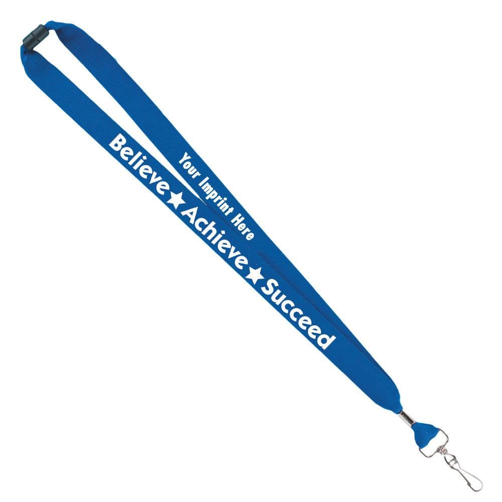 Believe, Achieve, Succeed Lanyard - One-Color Personalization Available