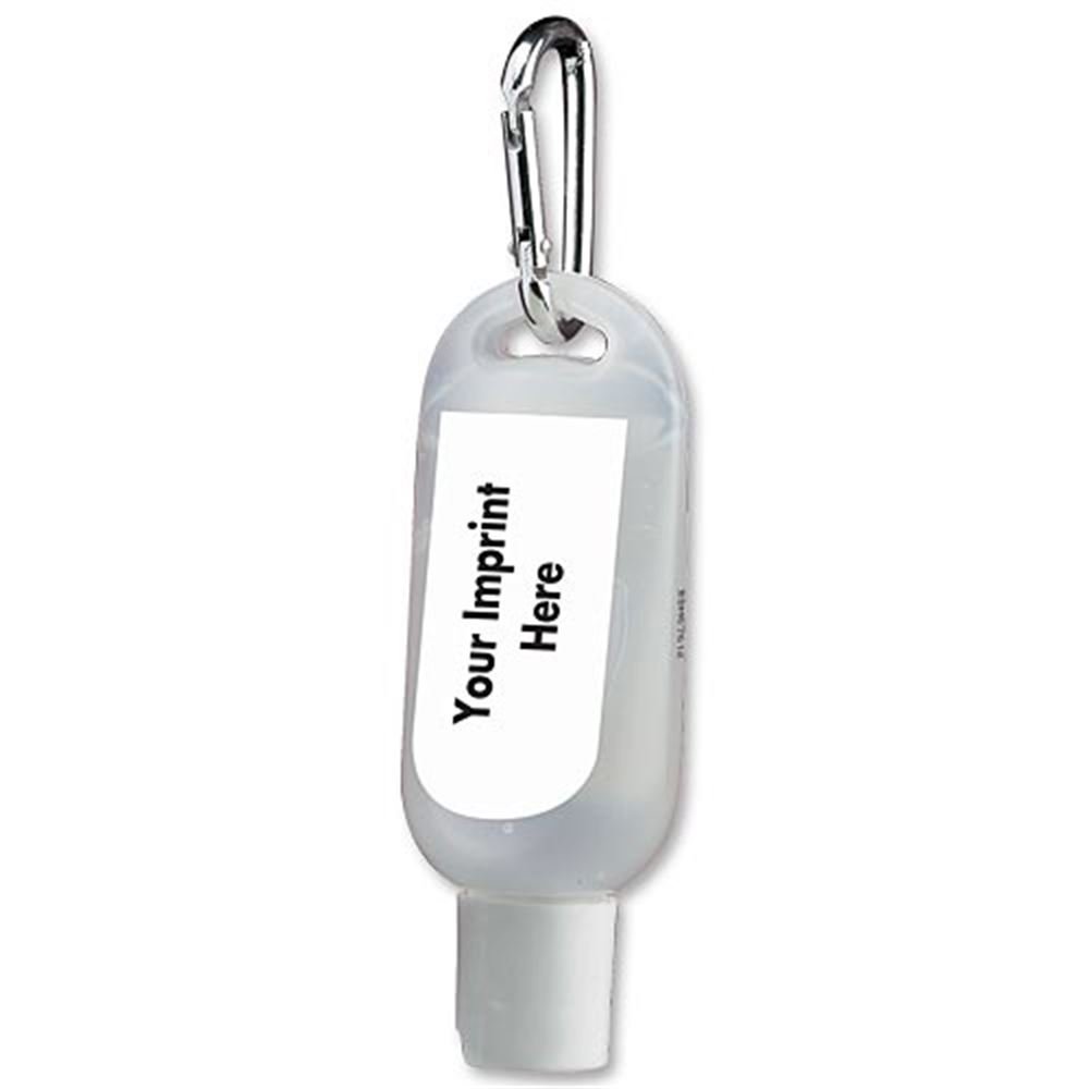 1.5 Oz. Hand Sanitizer Gel With Carabiner - Personalization Available