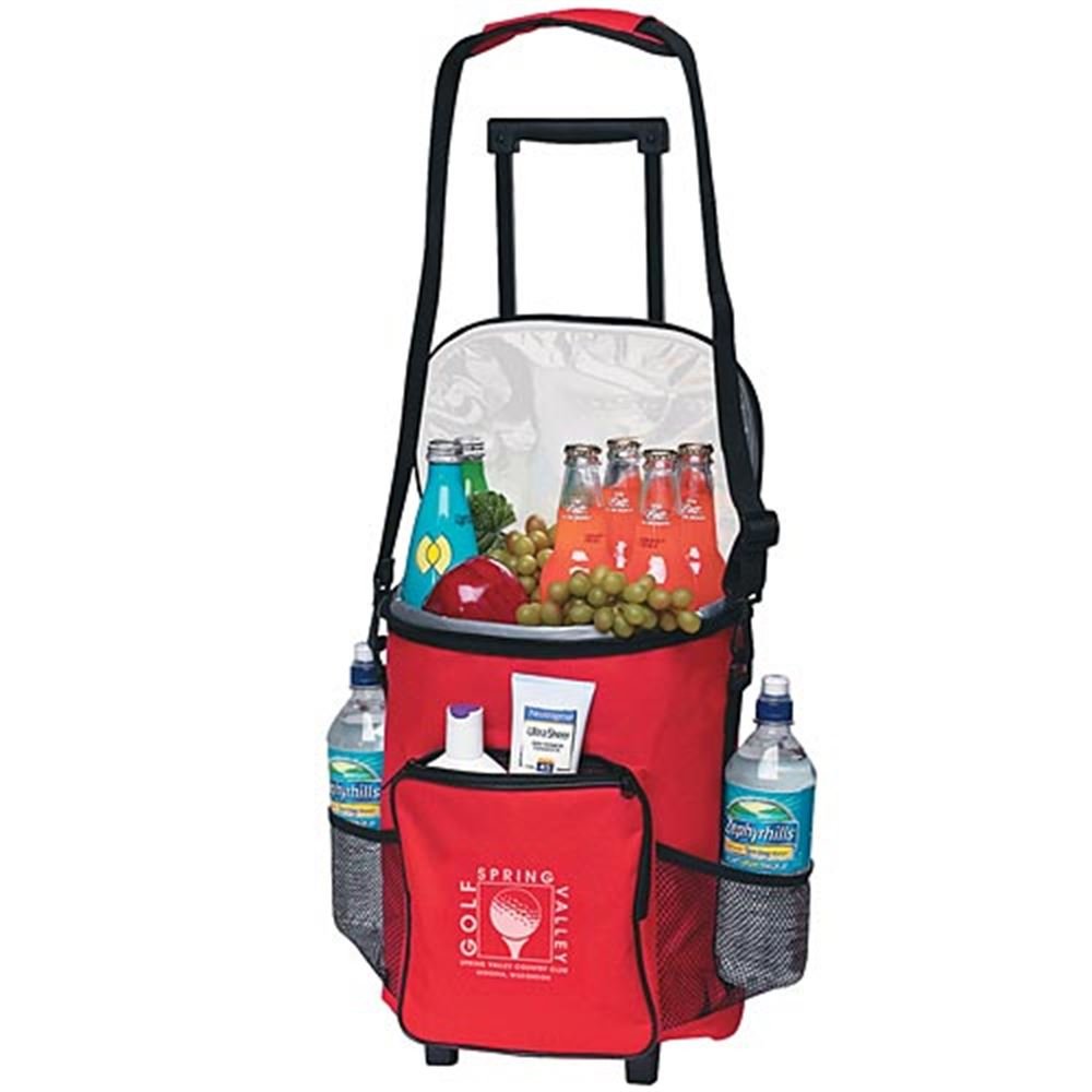 Watertight 18-Can Rolling Kooler Bag With Wheels & Auto-Lock Handle - Personalization Available