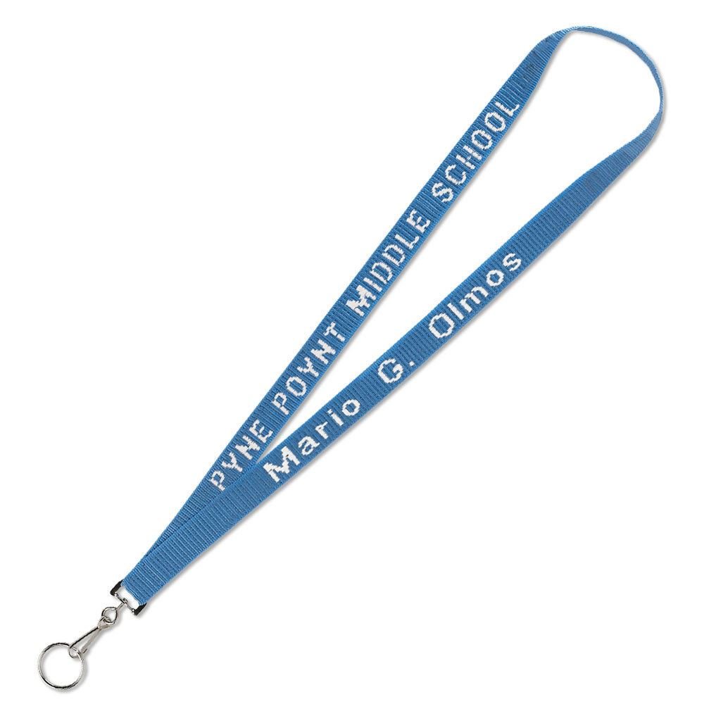 3/4" Individualized Woven Lanyard (Classic Standard Style) - Personalization Available