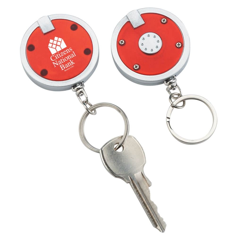 Push-Button Compact Flashlight Key Ring | Positive Promotions