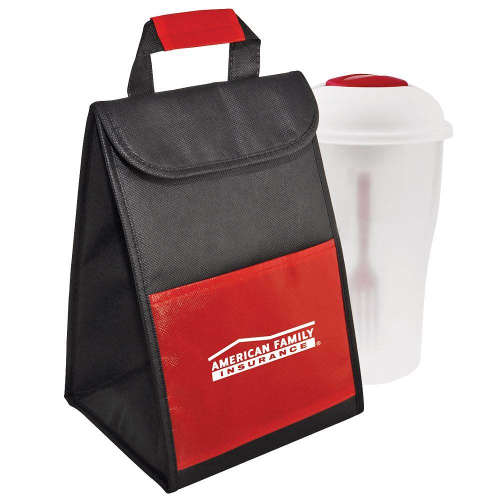 Cooler Bag With Salad To Go Shaker - Personalization Available