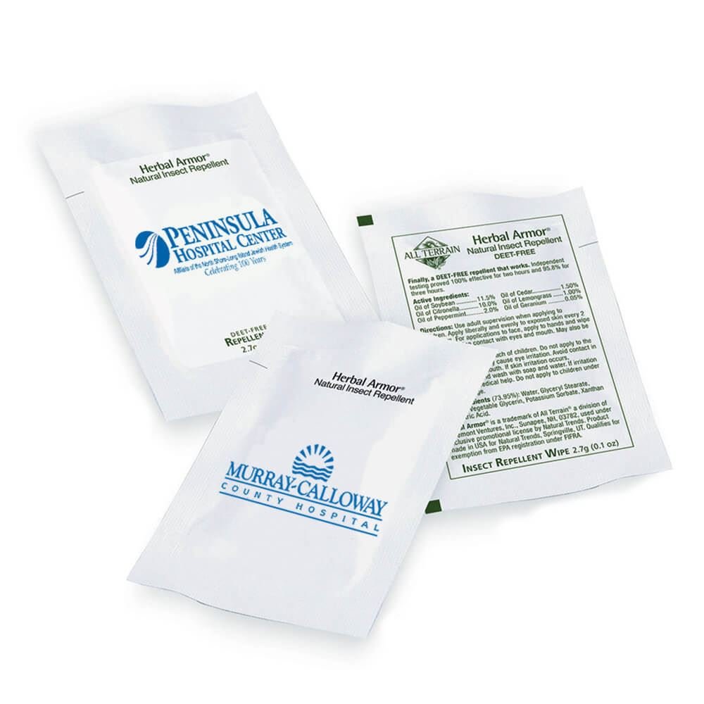 Insect Repellent Wipes - Non-Personalized