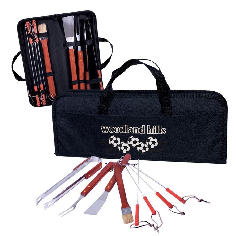 Deluxe 8-Piece BBQ Set in Carrying Case - Personalization Available
