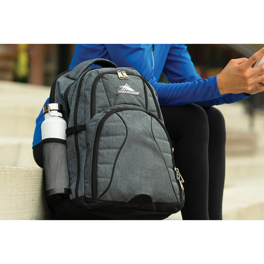 High Sierra Swerve Laptop Backpack - 17-Inch Laptop Compartment, Padded For Work & Travel, Unisex Adult