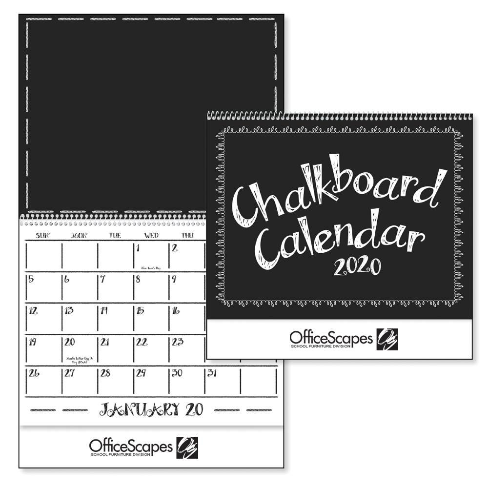 Chalkboard Deluxe Appointment 2021 Wall Calendar - Spiral - Personalization Available