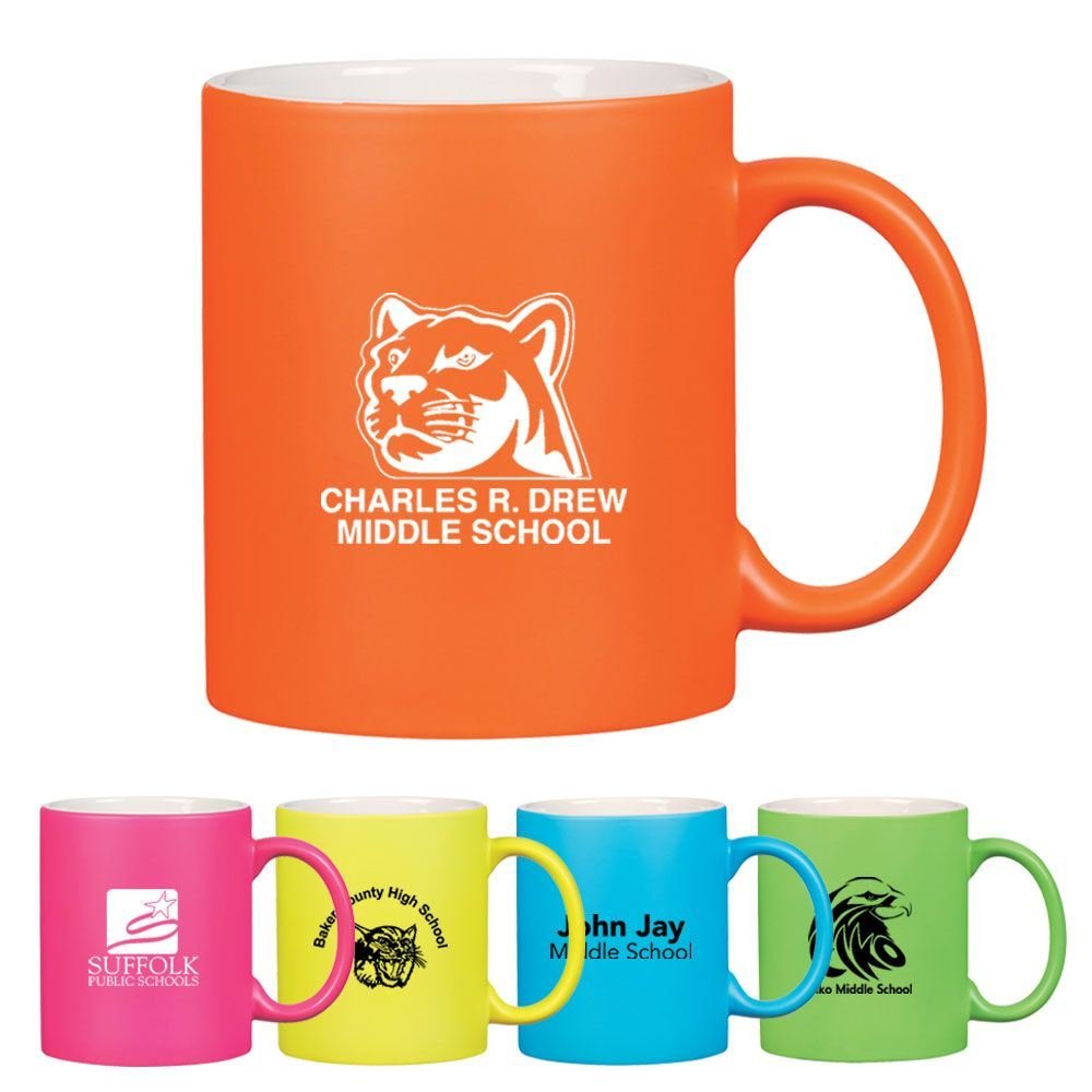 Neon Mug with C-Handle 11-oz. - Personalization Available