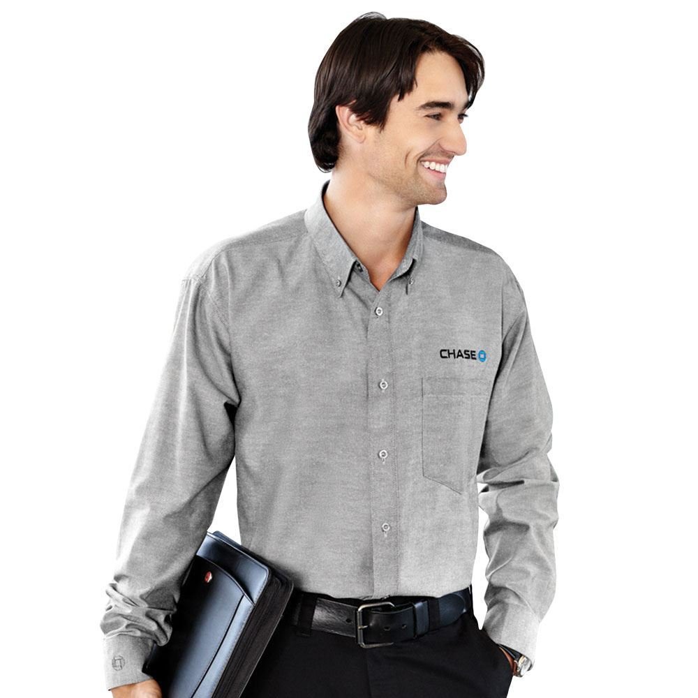 Men's Tulare Oxford Long Sleeve Shirt - Embroidered Personalization Available