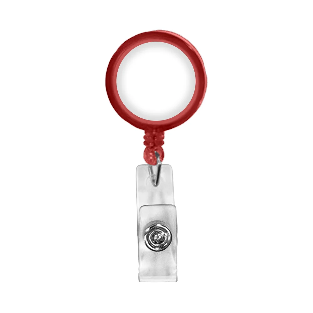 Qinsuee Intrekbare badgehouder met alligatorclip, 24 inch intrekbare kabel, ID-badgehaspel met parel, 3 Pack (meerdere Qinsuee Intrekbare badgehouder met alligatorclip, 24 inch intrekbare kabel, ID-badgehaspel met parel, 3 Pack (meerdere