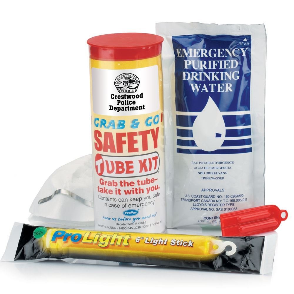 Grab & Go Emergency Safety Tube - Personalization Available