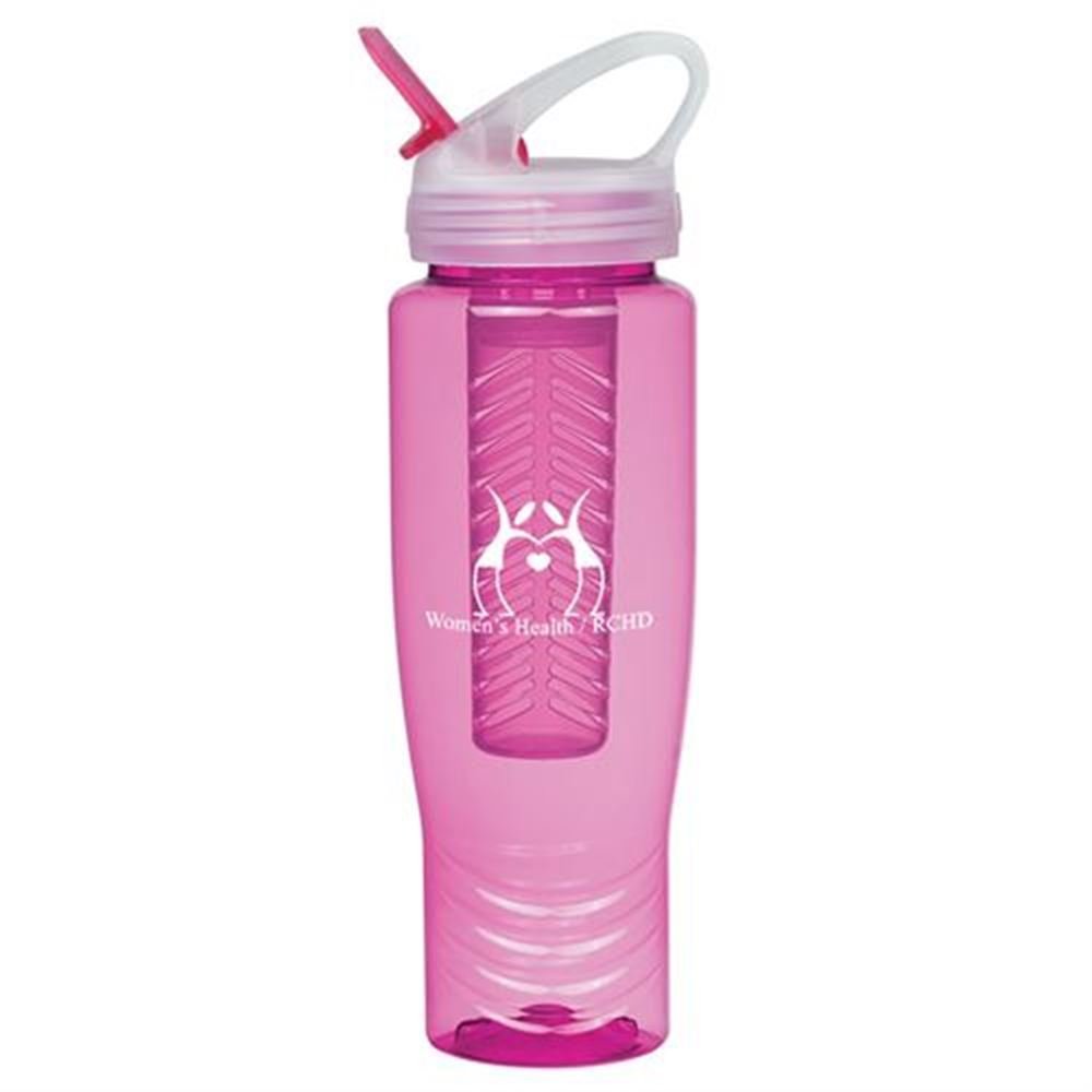 Poly-Clean&trade; Sports Bottle With Fruit Infuser 28-oz. - Personalization Available