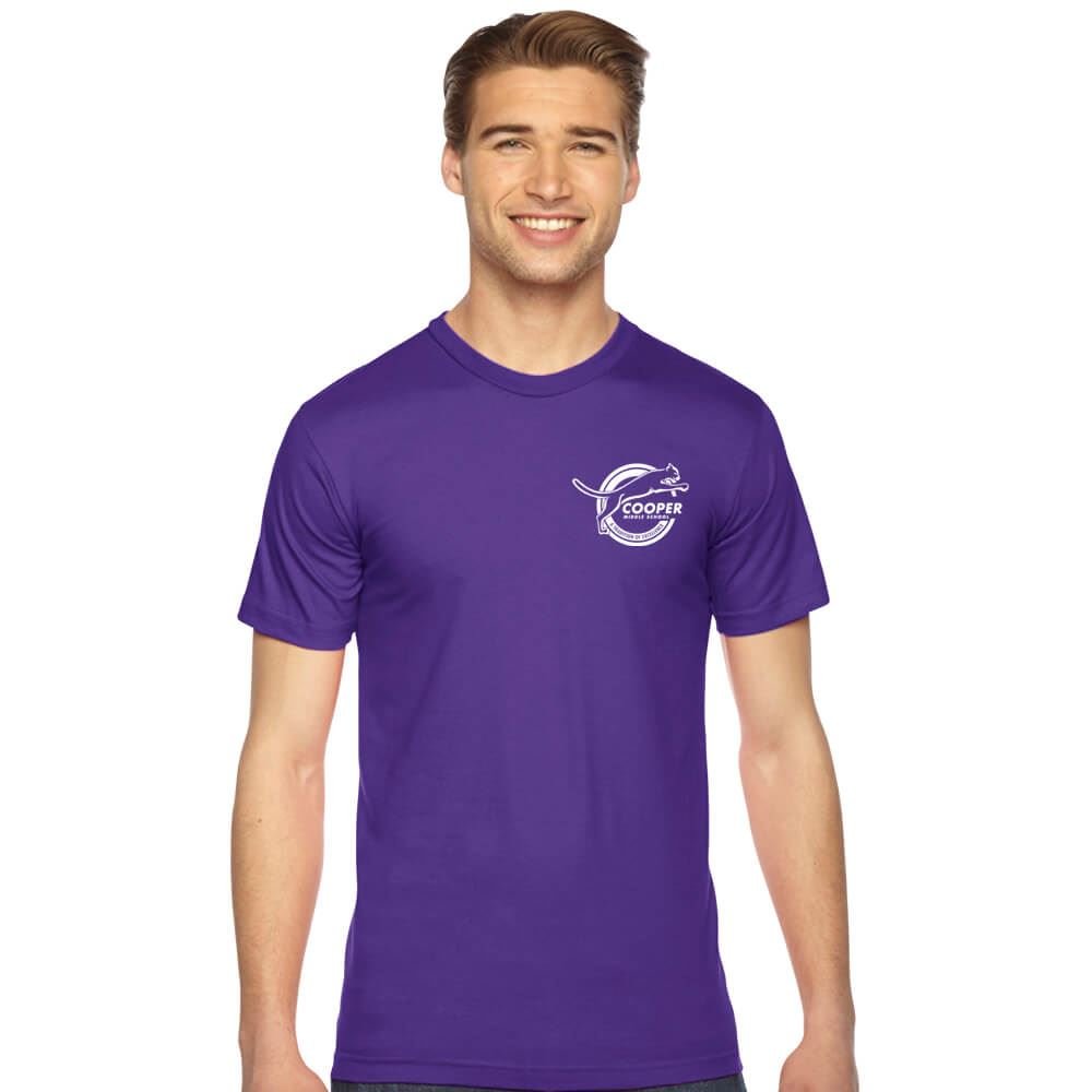 American Apparel&reg; Unisex Fine Jersey Short-Sleeve T-Shirt - Silkscreened Personalization Available