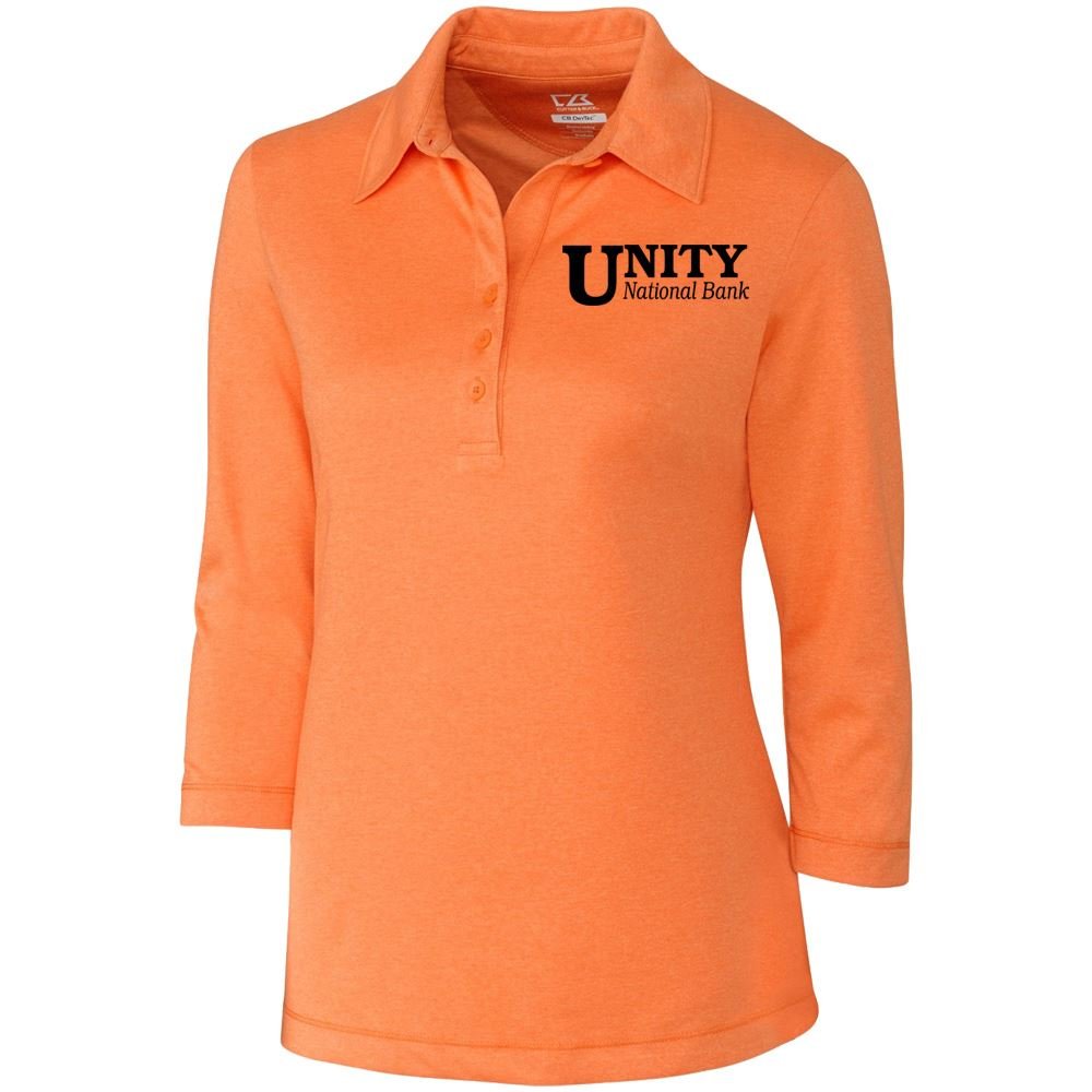 Cutter & Buck&reg; Women's Drytec 3/4 Sleeve Chelan Polo - Personalization Available