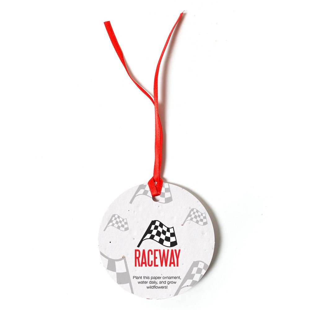 Circle Plantable Wildflower Seed Holiday Ornament - Personalization Available
