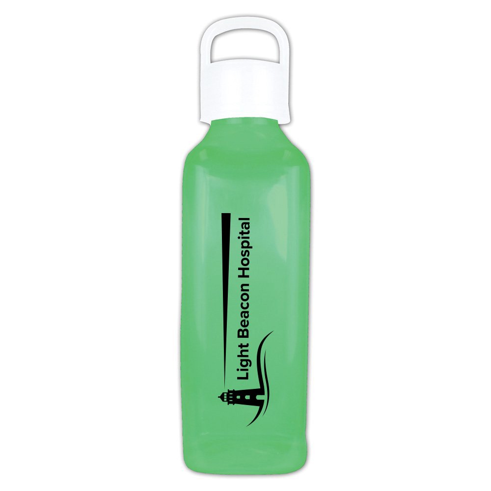Translucent Water Bottle 24-Oz. with Loop Lid - Personalization Available