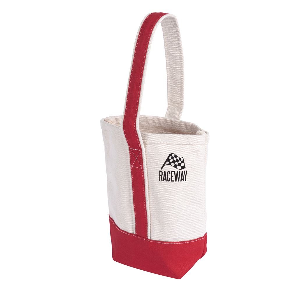 2-Slot Wine Bottle Tote Bag - Personalization Available