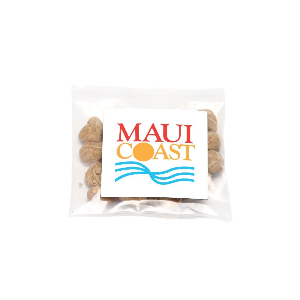 Cat Treats In Bag With Square Magnet - Full-Color Personalization Available