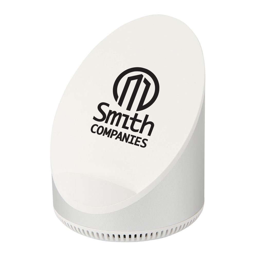 Qi 15W 2200 mAh Dual Function Wireless Charger and Speaker - Personalization Available