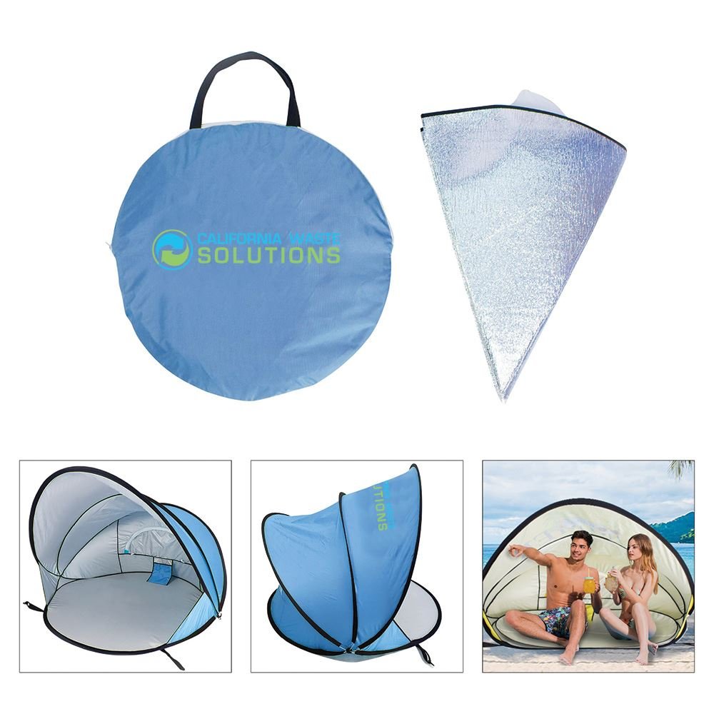 Anti UV Pop Up Beach Tent - Personalization Available