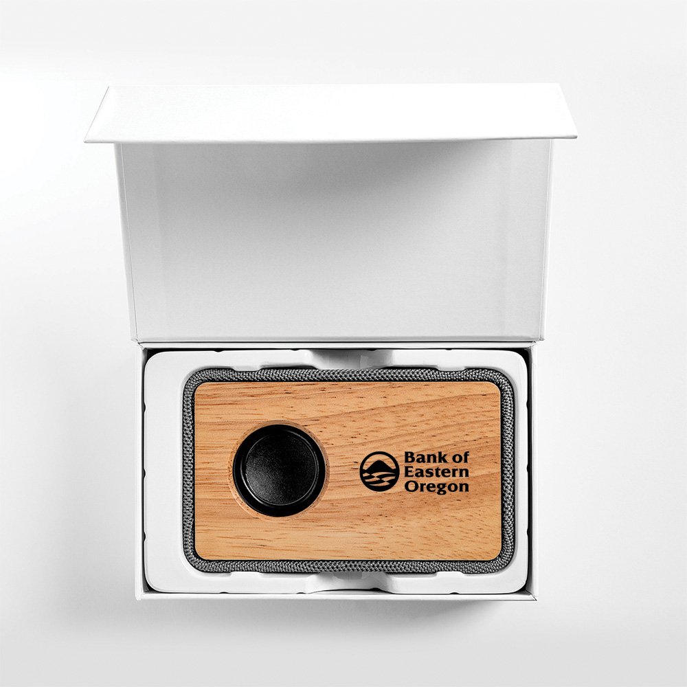 Wood and Fabric Bluetooth® Speaker - Personalization Available