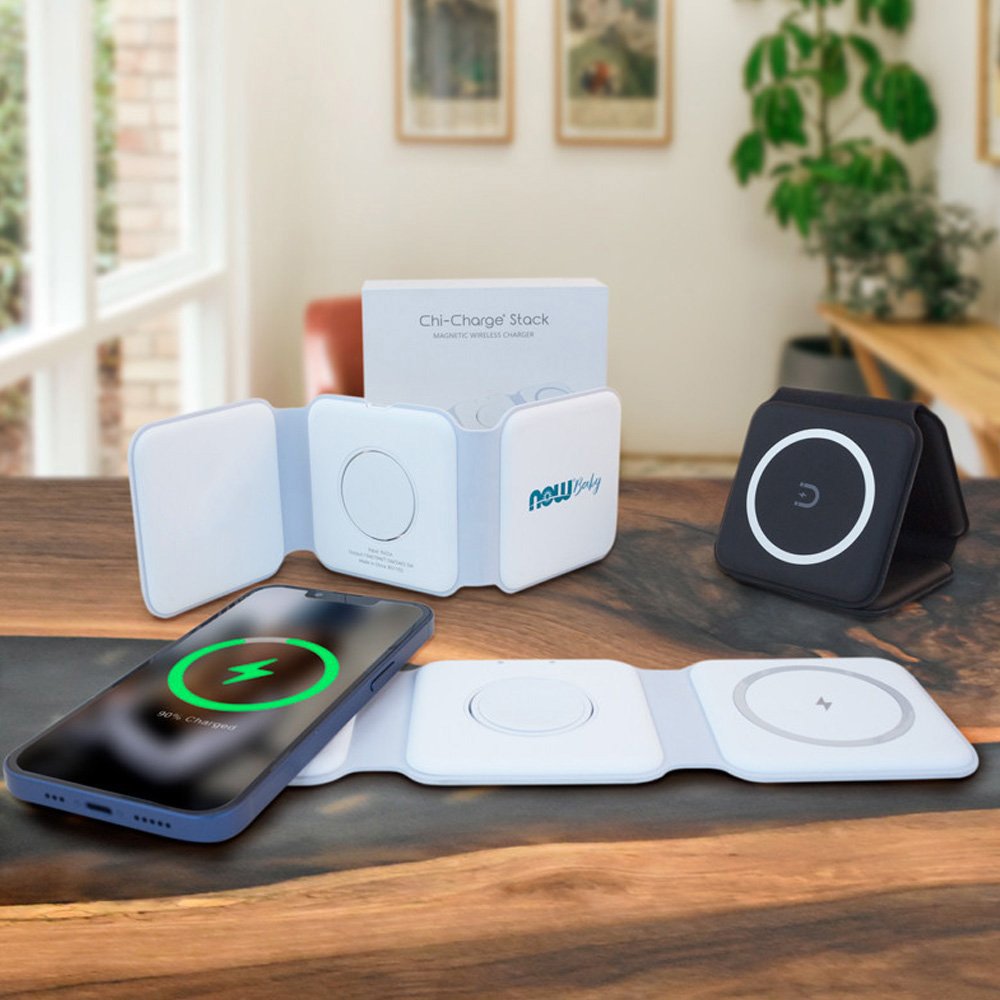 3-in-1 Chi Wireless Charging Foldable & Stackable Mat - Personalization ...