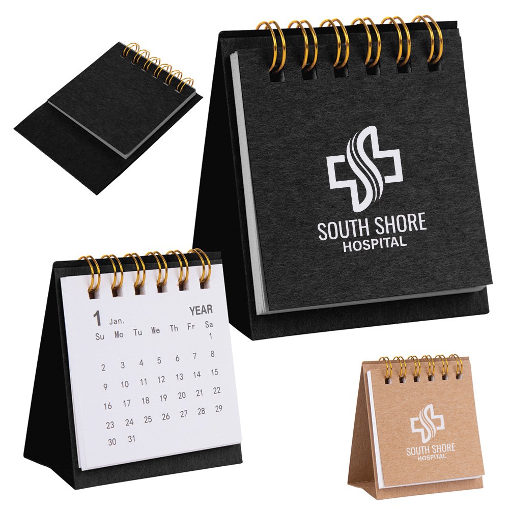 Kraft Mini Desk Calendar - Personalization Available