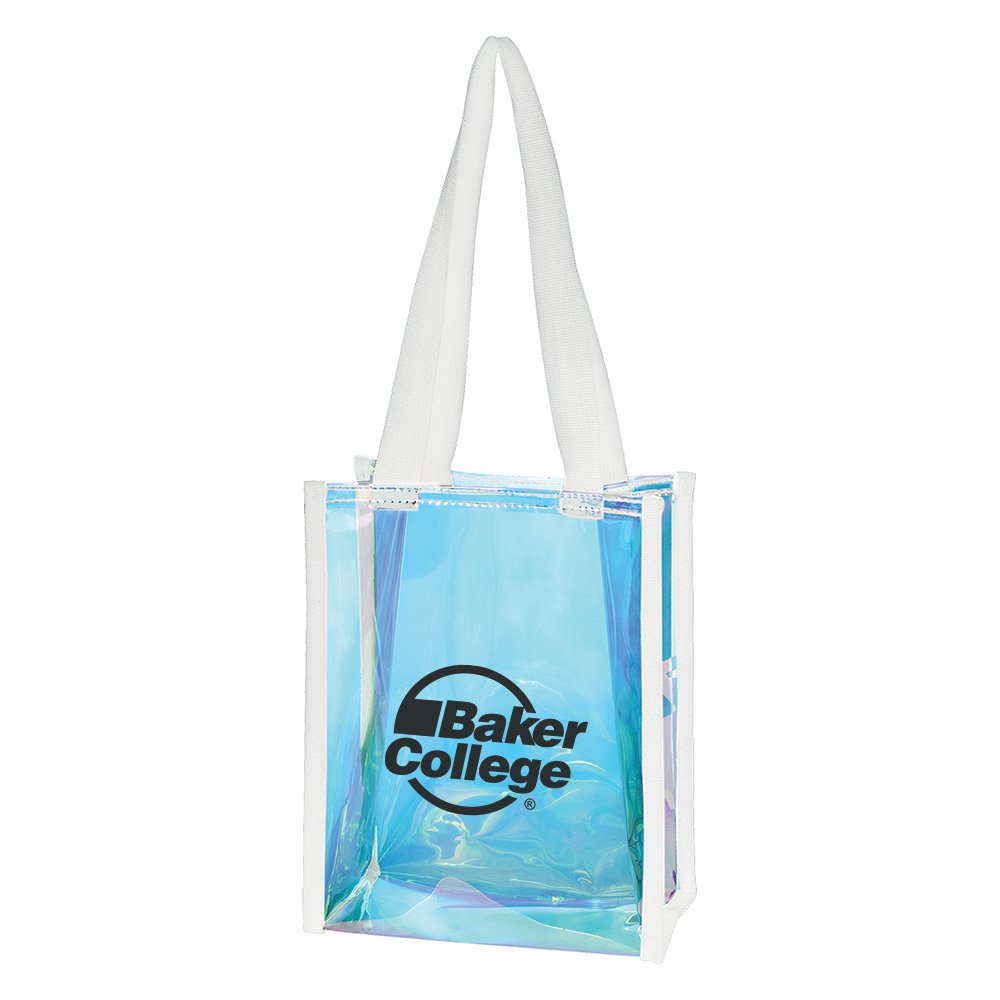 Clear Holographic Mini Tote Bag - Personalization Available
