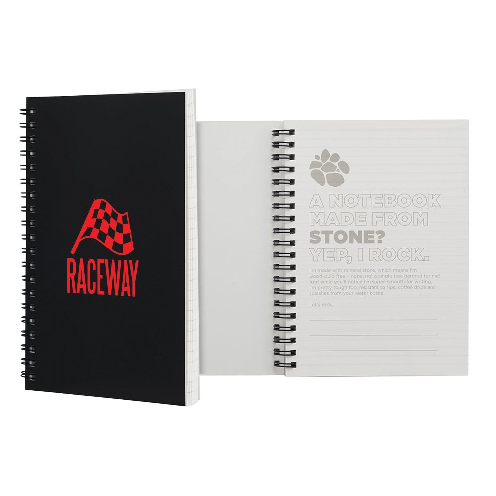 Rock Notebook Mineral Stone Spiral Notebook With Stone Paper 5