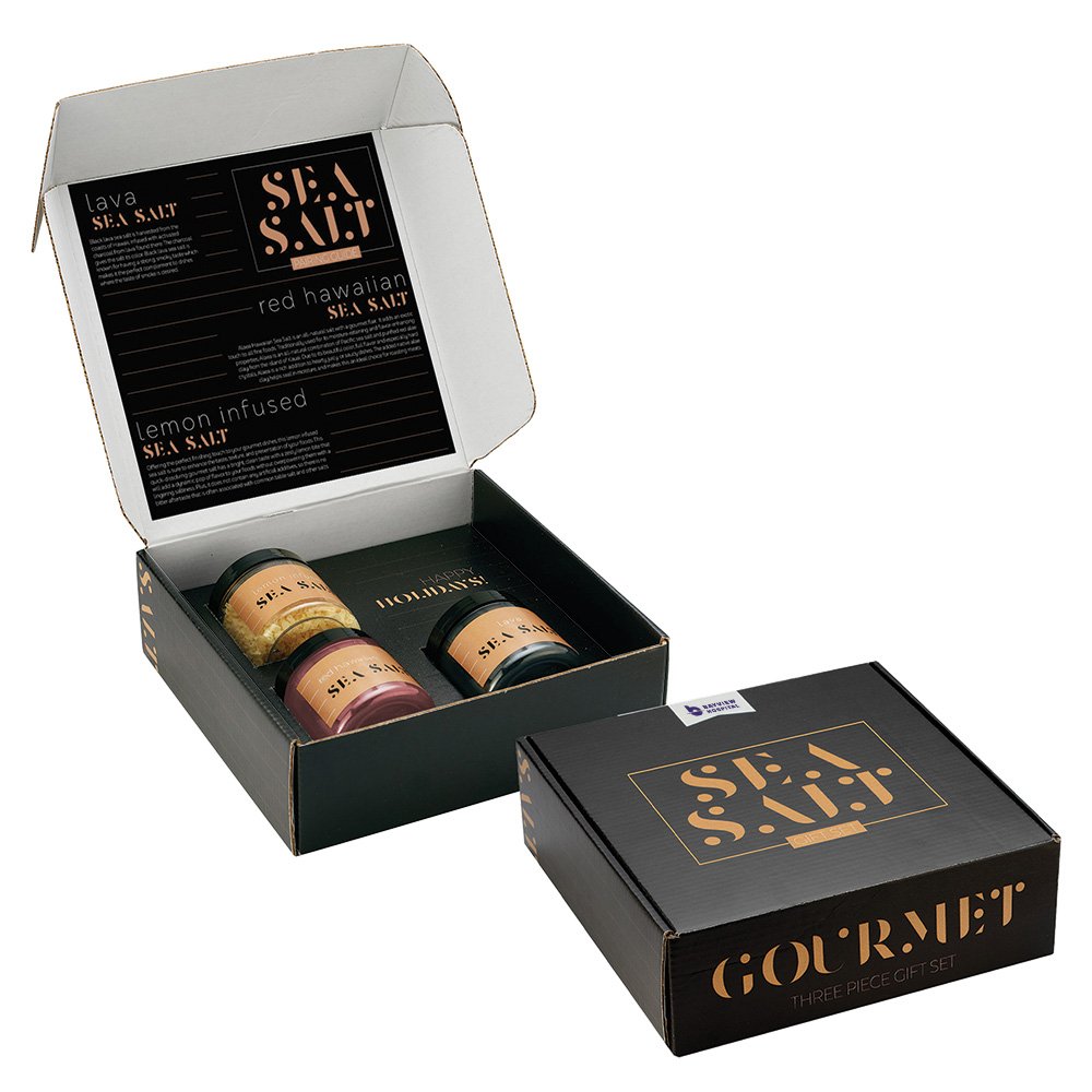 Gourmet Sea Salt Trio Gift Set Personalization Available Positive