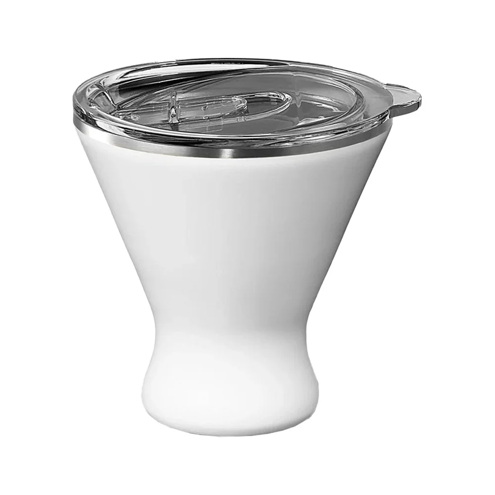 BrüMate MargTini Becher – Vakuumisoliert, Für Margaritas & Martinis, Bleibt Kühl & Trocken (295 Ml, Eisweiß)