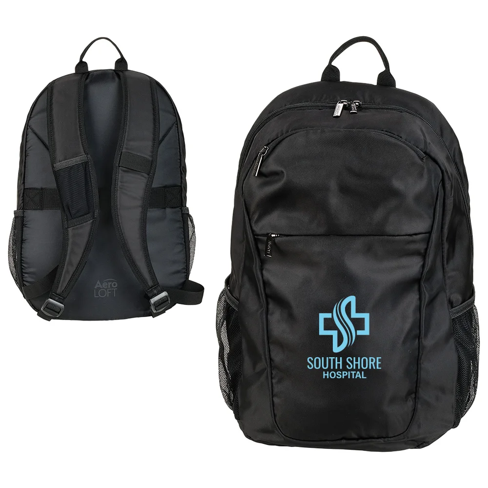 Performance Water-Repellent 17" Computer/Laptop Backpack with Trolley Strap - One-Color Personalization Available | Positive Promotions Performance Water-Repellent 17" Computer/Laptop Backpack with Trolley Strap - One-Color Personalization Available | Positive Promotions