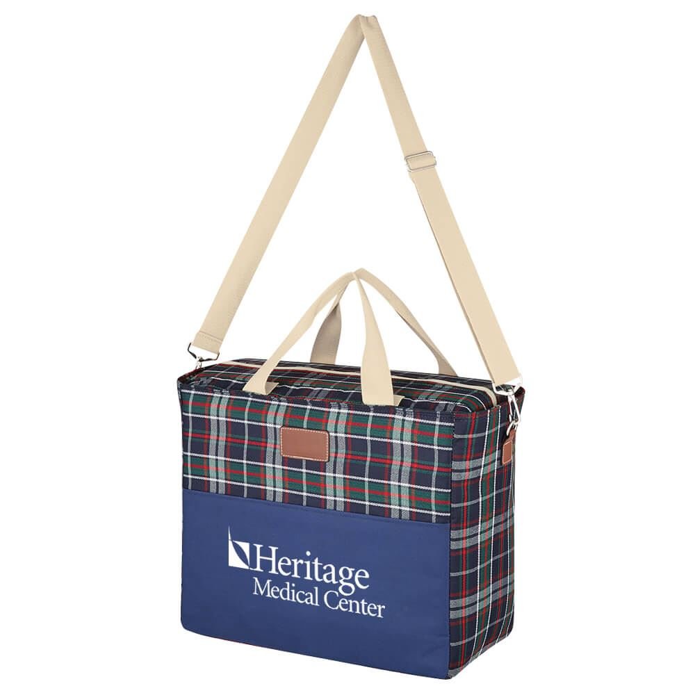 Tartan Kooler Tote Bag - Personalization Available