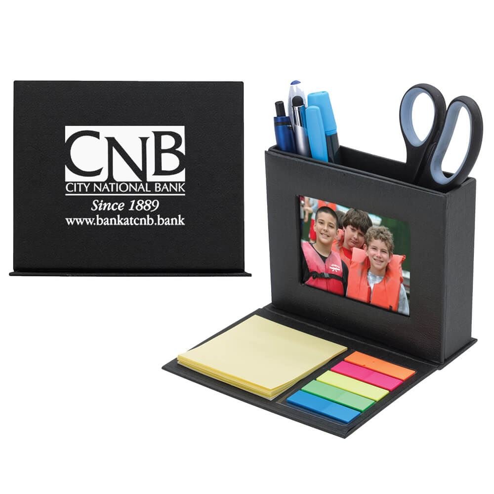 Desk Caddy With Photo Window - Personalization Available