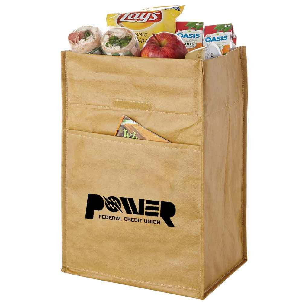 Paper Bag 12-Can Lunch Cooler - Personalization Available