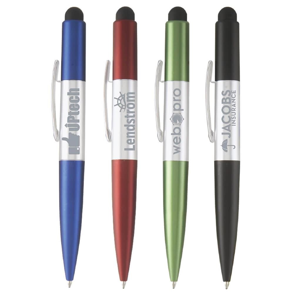 Disco Pen With Stylus - Personalization Available