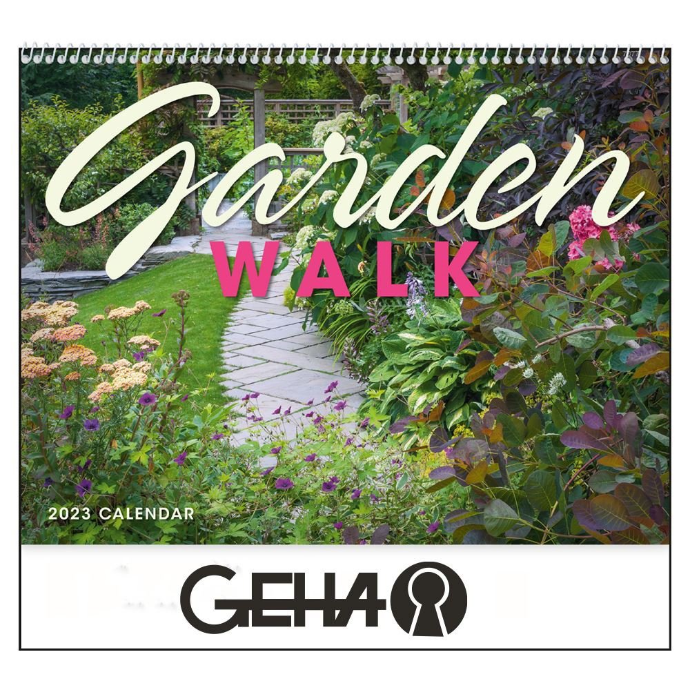 Garden Walk Wall Calendar - Spiral - Personalization Available