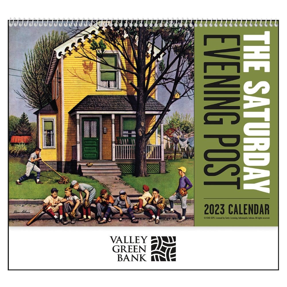 The Saturday Evening Post Spiral Wall Calendar - Personalization Available