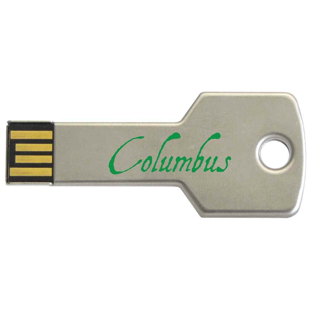Columbus 4.0 Key-Shaped USB Flash Drive - Personalization Available