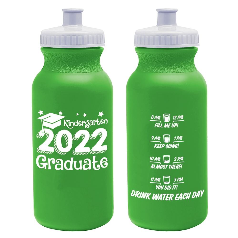 Kindergarten 2022 Graduate Sporty Squeeze Bottle 20-Oz.