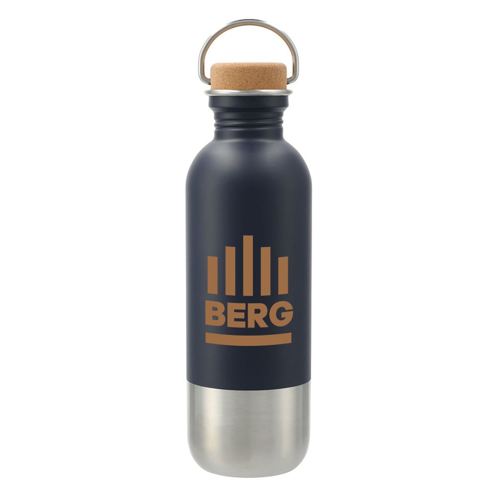 Rippled Stainless-Steel Water Bottle 20-Oz. - Personalization Available | Positive Promotions Rippled Stainless-Steel Water Bottle 20-Oz. - Personalization Available | Positive Promotions